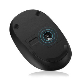 MiraCase Comfortable 2.4 GHz Long Range Silent Wireless Mouse | 1600 DPI | 30ft Working Distance | Battery Included | Black
