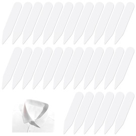 Giantree 30PCS 2.2" Collar Stays for Men's Dress Shirts, Plastic Collar Stays, Dress Shirt Collar Inserts