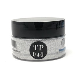 TP Dipping Powder 1 oz. Advanced polymer dip powder color (TP40 Silver Sparkle)
