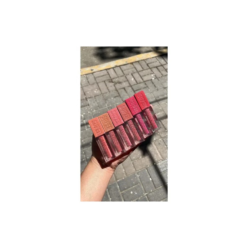 Set De 6 Labiales Líquidos Color Cobertura Impecable,intenso