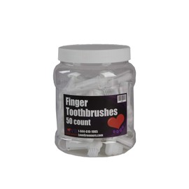 GROOMER ESSENTIALS Finger Toothbrushes - 50 Count