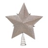 Kurt Adler Star Treetop with Ivory Pearls and Platinum Glass