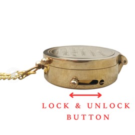 TAL The Antique's Lab Thoreau's Go Confidently Engraved Compass - Perfect Graduation, Birthday, and Adventure Gift for Men and Boys