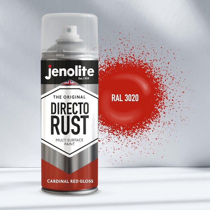 JENOLITE Directorust Spray Paint for Metal - CARDINAL RED -