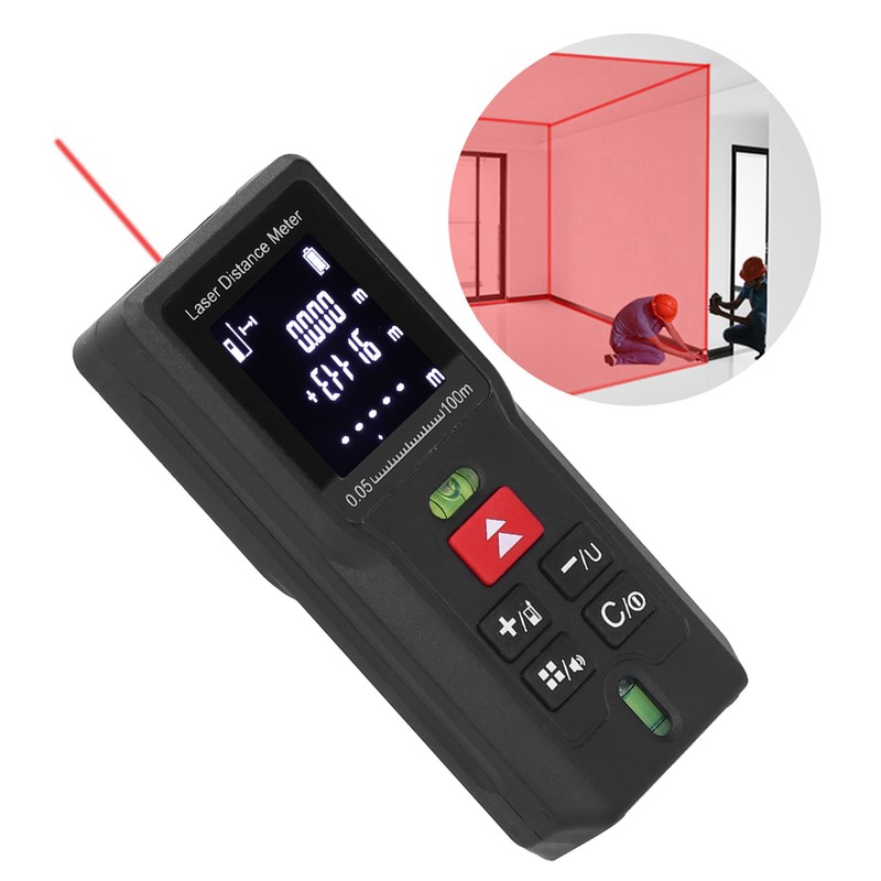 100M Hand‑Held Laser Rangefinder Portable Digital Distance Meter Measuring Tool
