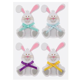 Easter Bunny 3D Stickers for Journaling, Scrapbooking, Cardmaking, Arts & Crafts - 4 Pieces