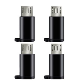 Micro USB Adapter to USB C Adapter, (4-Pack) USB C to Micro USB Adapter USB Micro to USB C Type C USB-c to Microusb, C to Micro-USB USB C Female to Micro USB Male Micro B to USBC