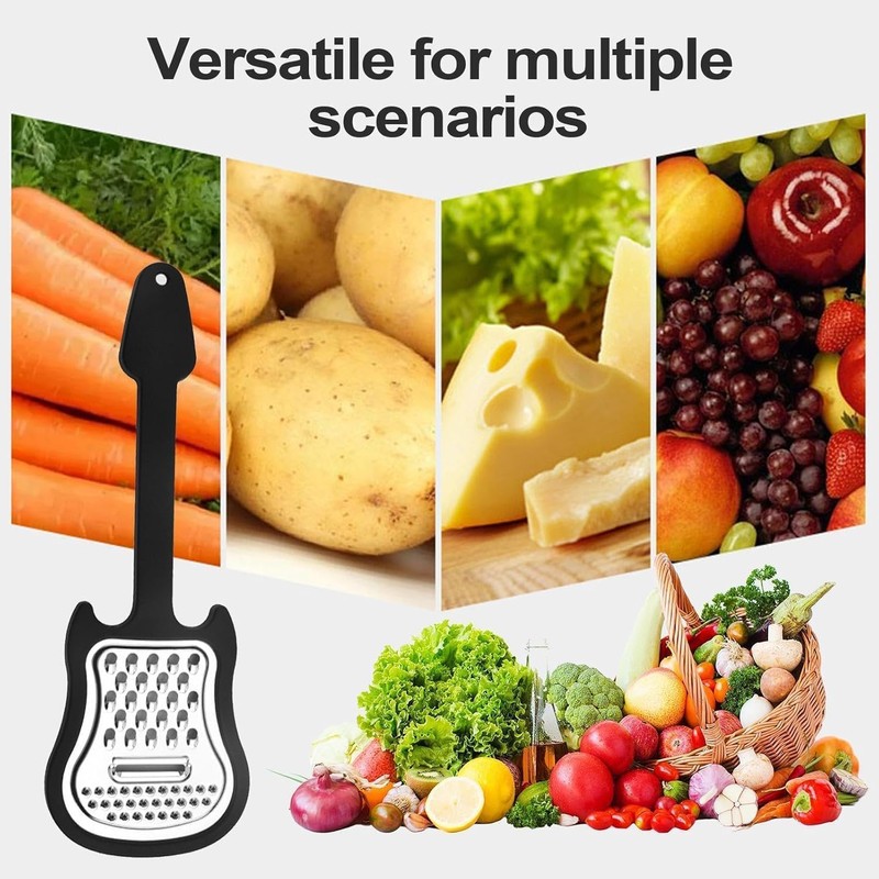 Black Cheese Grater, Stainless Steel Cheese Shredder, Handheld Graters for