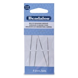 Beadalon 2.25-inch 4-Piece Big Eye Needles