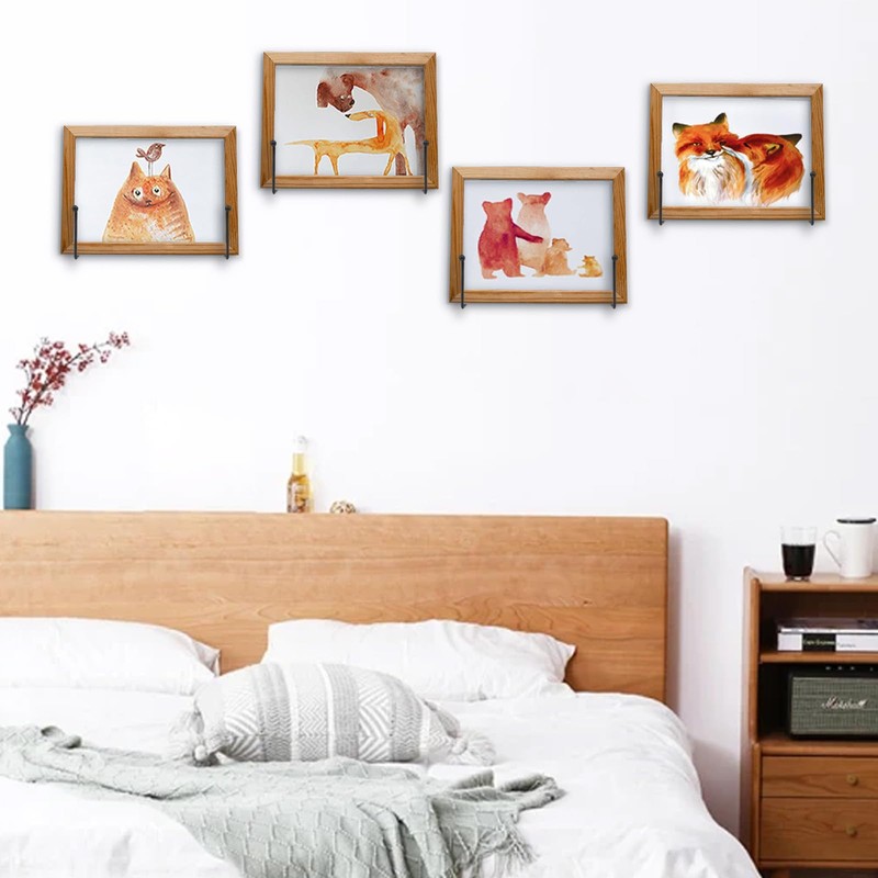 CUKE2BEET 7.87 inch Large Plate Stands for Display, Wall Mounted