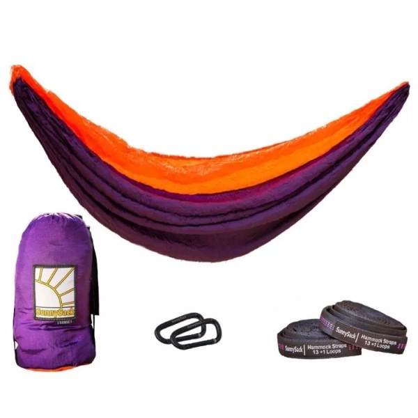 The Sunnyside Shoppe SunnySack Lightweight DOUBLE HAMMOCK HeavyDuty Parachute NYLON