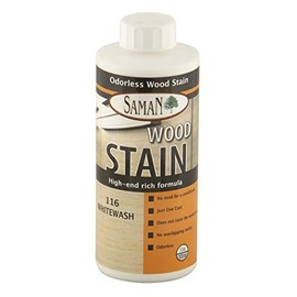 SamaN TEW-116-12, Whitewash, Interior Water Based Stain for Fine Wood, 12 oz, 12-Ounce