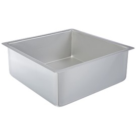 DECORA 0062606 Professional Baking Mould Square Made of Anodised Aluminium cm 25 x 25 x 10 cm Silver