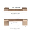 Asidrama 10 Pack 3.75 Inch(96mm) Champagne Bronze Cabinet Pulls Knurled