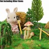3 Pcs 1/12 Miniature Shovel Rake and Hoe Farm Tools