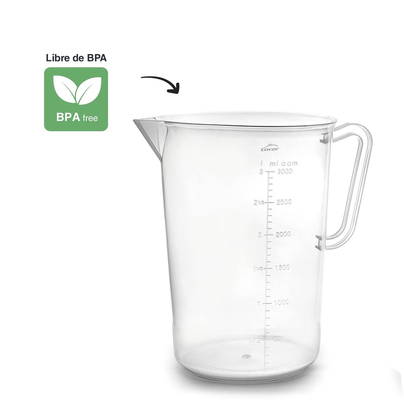 Lacor - 67213 - Measuring Cup, Measuring Cup, Liquid Meter,