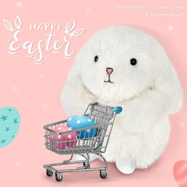 Bunny Stuffed Animal, Microwavable Heating pad for Anxiety Relief, Rabbit Plush for Bedtime, Cuddle, Companion, Warmer plushies, Stress Relief Packages for Women & Girls, Unscented, 8inch, 1.3 lbs