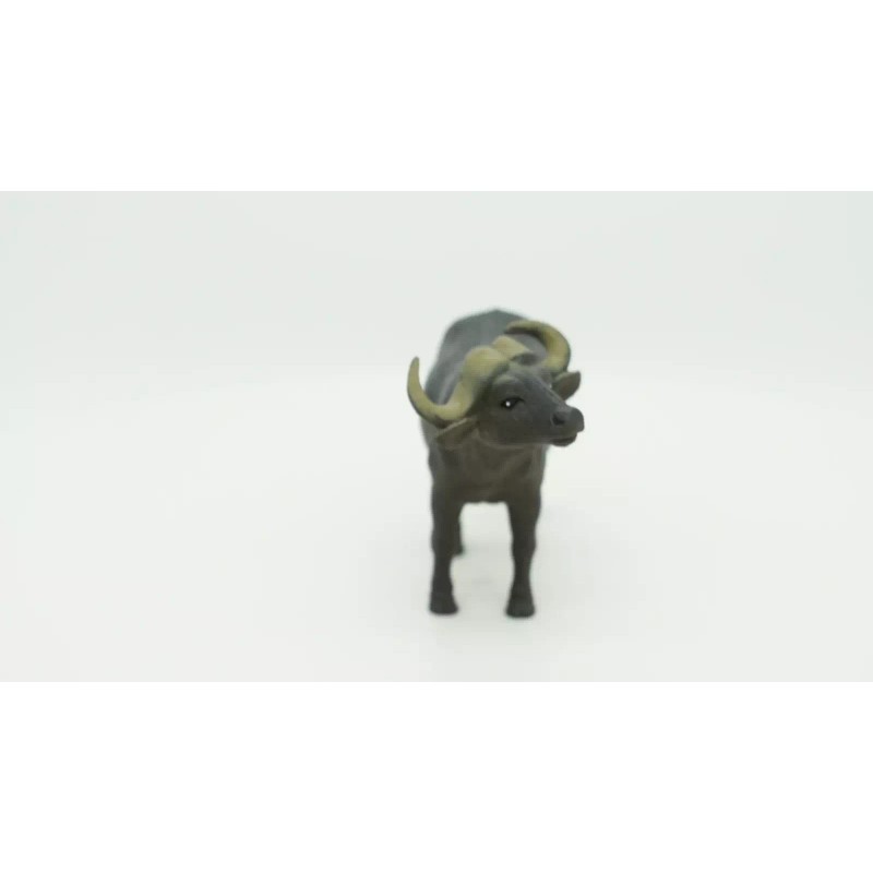 Guangzhou Cape Buffalo, African, Realistic Rubber Model, Hand Painted Figurine