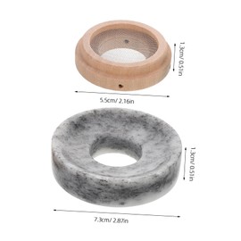 COLLBATH Traditional Moxibustion Jade Ring Heat Insulation Mat for Abdominal Health Navel Moxibustion Protection Anti-scald Therapy Pad