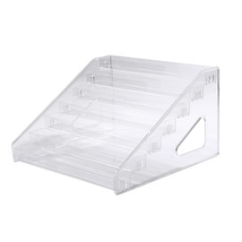 Pure Seek Product Display, Display Stand, 7 Tiers, Exhibition Stand, Figure, Cosmetic, Display, Clear Case (7 Tiers), Easy Assembly, Acrylic