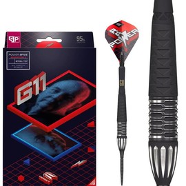 TARGET Darts Phil Taylor Gen 11 Power 9-Five Steel Tip Swiss Point Darts, 95% Tungsten Raw Power G11, 22G | Generation 11 Phil Taylor Darts, Player Edition Swiss Points Darts, Professional Dart Set