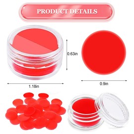 10 Pack Diamond Painting Wax Storage Container Case with Glue Clay Diamond Art Glue for Diamond Painting Accessories Cross Stitch Drilling Mud, 30 Pcs DIY Diamond Painting Wax 0.9inch (Red)
