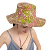 Lakhays Flower Power Boonie Hat-Coral-M/L