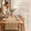 Merzio Boho Table Runner Macrame Cream Beige Woven Cotton, Linen