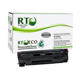 Renewable Toner Compatible MICR Toner Cartridge Replacement for HP CF283A 83A Laser Printers M201 M125 M127 M225