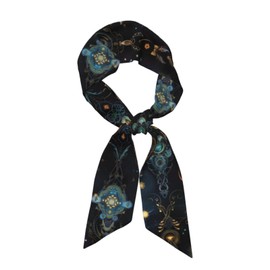 SHBYYGR Black Starry Sky Zodiac Baroque Blue Head Scarf Hair Neck Scarves for Women Fashion Purse Bag Scarfs Handbags Silky Satin Headscarf Charms
