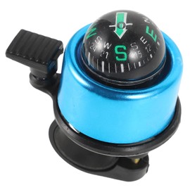 Happyyami Bicycle Bell Replacement Aluminum Compass Bicycle Bell for Handlebars Clear Sound Bike Horn Accessories Mountain Bike Part