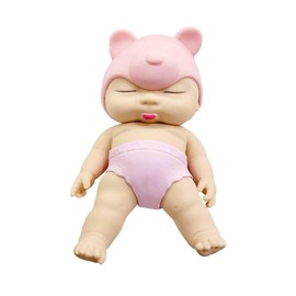 Ugly Babies Big, 9.8 inches (25 cm), Pink, Baby Squishy Doll Toy, Slow Rising, Durable, Stretchy, Good Texture, Stress Relief, Decompression Toy, Divergence Goods