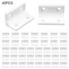 40PCS Right Angle Brackets, Angle Brackets, Plastic Corner Brackets,90 Degree