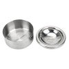 1 x Stainless Steel Ashtray with Lid, Wind Ashtray, Round