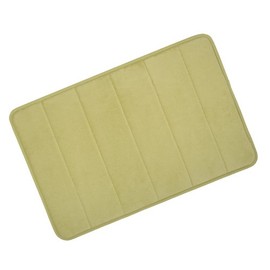 Olive Microfibre Memory Foam Bathroom Bath Mat With Non Slip Back 40 x 60cm