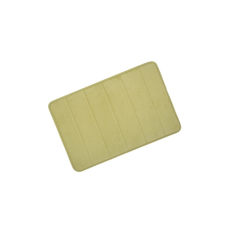 Olive Microfibre Memory Foam Bathroom Bath Mat With Non Slip