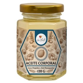 Aceite Corporal -Natural - Hidratante - Brillo - Suaviza - Coco - Libre de Químicos - Fácil de usar - Uso externo- 120g - Ga Tlali - Prensado en frío - Hecho en México