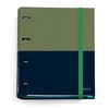 Miquelrius - Rider Green Collection A4 Ring Binder with 4