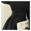 Oyccen Bow Knot Stretch Wide Belt for Women Elastic Dress