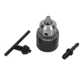 Light Type 1.5-13mm 3/8-24 UNF Drill Chuck Tool Set 1/4 Hex 3/8 Thread Extension Rod Chuck Adapter 1/4 Hex Drill Chuck 8x5x5.5cm