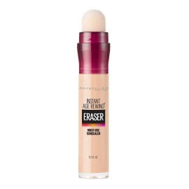 Maybelline Instant Age Rewind Corrector facial 3 en 1, Tono Warm Light, 6ml - Maquillaje que borra ojeras y líneas finas, cubre imperfecciones, corrige, contornea e ilumina, cobertura media, 12H uso