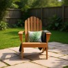 Wooden Outdoor Lounge Chair Teak Rustic Design Ergonomic Garden Chair