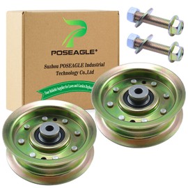 POSEAGLE 2 Pack 156493 Idler Pulley Replaces Compatible with Craftsman Pulley 156493 Pulley 156493 Idler Pulley, Husqvarna 532156493 Pulley, Craftsman 173901 Pulley, Husqvarna 532173901 Pulley