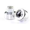 6.2mm/0.24in Wheel Rim Lip Rivets Nuts 100pcs Replacement Chrome Silver