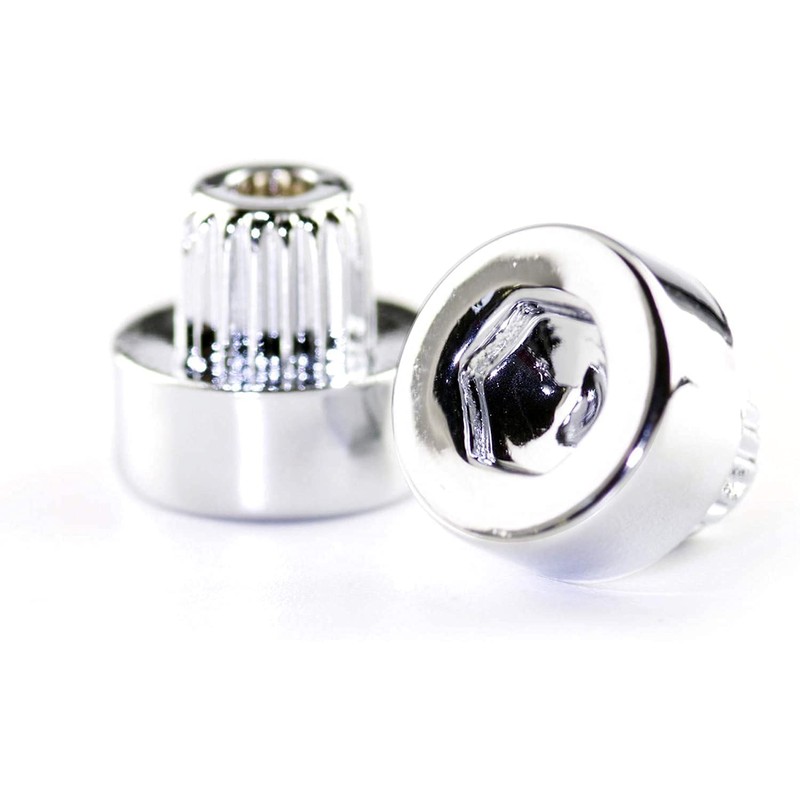 6.2mm/0.24in Wheel Rim Lip Rivets Nuts 100pcs Replacement Chrome Silver