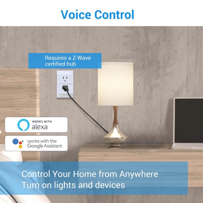 New One Zwave Plug 2 Pack, 800 Series Z-Wave Smart