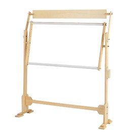 Adjustable 360° Rotated Embroidery Stand, Large Size Wooden Stitch Stand Frame Adjustable Wood Frame for Stitch Needlework, 29.5" x 19.7"