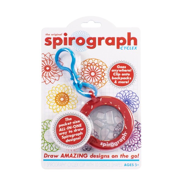 Spirograph Cyclex Clip Keychain