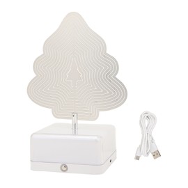 3D Night Light with Remote Control 16 Color Changing RGB USB Type C 1500mAh 3D Table Lamp Adjustable Brightness for Bedroom Xmas Gift Christmas Trees