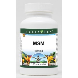 MSM - 450 mg (100 Capsules, ZIN: 510649) - 2 Pack